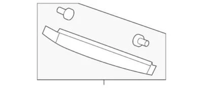 Deflector de aire radiador inferior genuino GM 2007-2013 Chevrolet GMC Acadia SLE 22865528 Foto 1 de 2