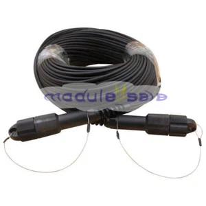 100M Outdoor LC MM Fiber Optic Patch Cord Waterproof 4 cores Armored TPU Cable - Afbeelding 1 van 4