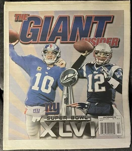 ELI MANNING GIANTS & TOM BRADY PATRIOTS 2012 SUPER BOWL XLVI INSIDER ZEITUNG - Bild 1 von 1