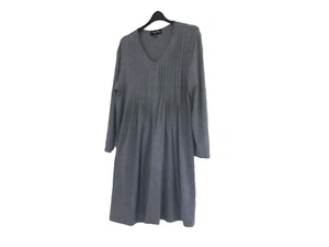 Ladies Dress Design My Size  XS  10/12 3/4 Sleeves Mid Grey Viscose 95% Spandex - Picture 1 of 12