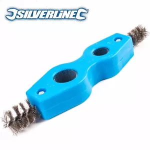 PULITORE E SBAVATRICE TUBI INTERNI/ESTERNI Filo Rame Spazzola Tubo Sbavatrice Strumento - Foto 1 di 4