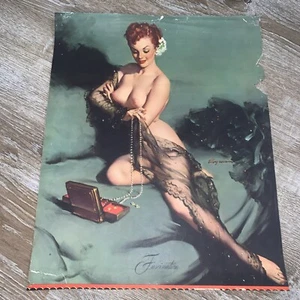 Gil Elvgren Fascination 1952 Vintage Originaldruck 20"" x 16"" Art Deco MCM - Bild 1 von 15
