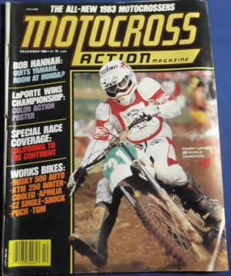 MOTOCROSS ACTION MAGAZINE-DEC 1982   HUSKY 500 AUTO  MAMMOTH MTN MX   250GP - Image 1 of 2