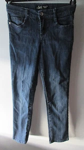 Girls Lei Chelsea Low Rise Size 10 Blue Jeans Stretch Embellished Pockets - Picture 1 of 4