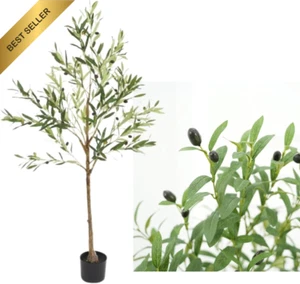 Artificial Olive Tree, Realistic Faux Potted Plant for Home & Office Décor, 150C - Picture 1 of 12