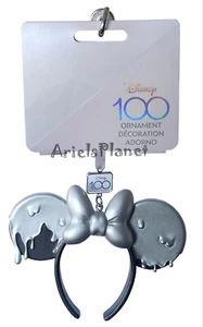 Disney Parks 100th Anniversary Mickey Minnie Ear Headband D100 Ornament - Picture 1 of 1