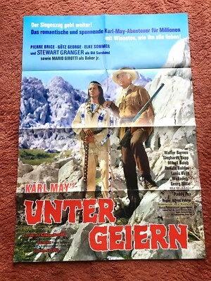 Unter Geiern Kinoplakat Poster A1, 1972, Karl May, Winnetou, Pierre Brice, - Bild 1 von 2