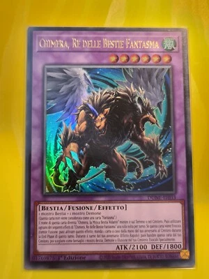 Chimera the King of Phantom Beast●YUGIOH●DUNE●ITALIAN●ULTRA RARE●1st●NM●09062 - Image 1 of 2