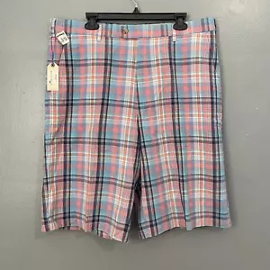 Peter Millar pantaloncino uomo 38 lungo collezione mare misto lino seta a quadri nuovo con etichetta - Foto 1 di 7