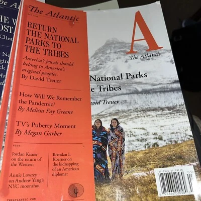 The Atlantic magazine  MAY 2021  Return The National Parks To The Tribes. T-105 Foto 1 de 4