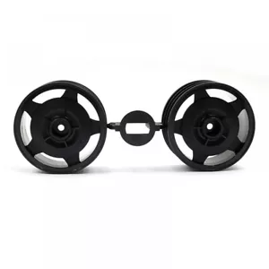 Tamiya 19335870 Astute 58697 Black Front Star Dish Wheels 60/24 - Picture 1 of 2