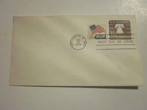 US COVER 1968 LIBERTY BELL 1-4/10C FDC SCOTT U548 COMBO COVER - Picture 1 of 2