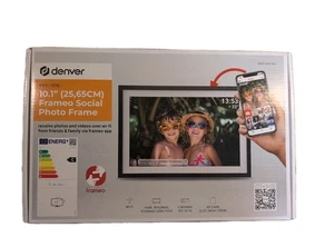 Denver Digitaler Bilderrahmen Fotorahmen 10.1Zoll Schwarz 1280x800Pixel 16GB - Bild 1 von 2