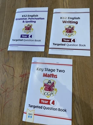 3 x KS2 Sats Year 4 Maths English Targeted Question Book & Answers Age 8-9 New - Image 1 of 4