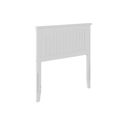 , Nantucket Twin Solid Wood Panel Headboard, White - Image 1 of 3