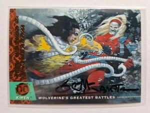94 Fleer Ultra X-Men Wolverine vs. Omega Red #139 Autograph Signed Scott Hampton - Picture 1 of 10