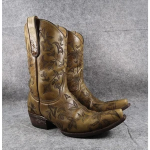 Vecchi stivali Gringo donna 7 western ricamati floreali Yippee KiYay pelle cowgirl - Foto 1 di 19