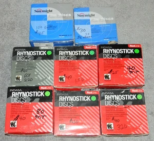 8 Schachteln RhynoStick & SunMight Schleifscheiben - verschiedene Körnungen - Bild 1 von 13