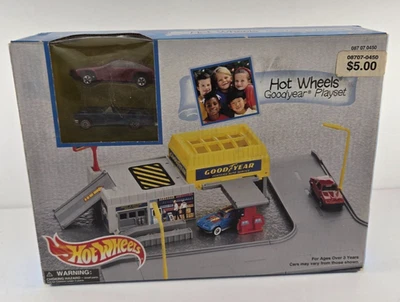 Hot Wheels 1996 "Goodyear Playset" - '57 T-Bird & 82 Toyota Supra NEW - Image 1 of 4