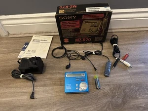 Sony MZ-R70 MD Mini Disco Walkman Grabadora Reproductor, Controlador, PSU, EN CAJA - Probado - Imagen 1 de 9