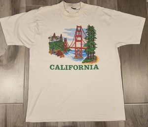 Camiseta Golden Gate Bridge 1990 vintage San Francisco CA talla L puntada única - Imagen 1 de 10