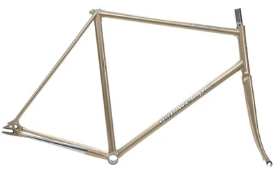 Cuadro Gan Well Pro Track Engranaje Fijo NJS Dorado 57cm 55cm TT Nuevo de Lote Antiguo Foto 1 de 4