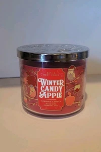 Bath & Body Works WINTER CANDY APPLE GROSSE 3-DOCHT-KERZE (14,5 Unzen) - Bild 1 von 6