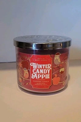 Bath & Body Works  WINTER CANDY APPLE  LARGE 3 WICK CANDLE (14.5 oz) - Image 1 of 4