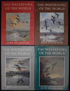WATERFOWL OF THE WORLD, Delacour, Peter Scott. Wildfowl, Ducks, Geese, 4 Volumes - Picture 1 of 11