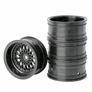 4x Rueda de deriva R/C negra desplazada 9 mm hexagonal 12 mm para llanta de coche de carretera HPI Racing 1/10 - Imagen 1 de 5