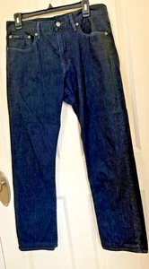 Pantalones de mezclilla Polo Ralph Lauren para hombre 32x32 azul prospecto rectos lavado oscuro - Imagen 1 de 6