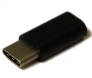 USB 3 Type-C Male to Micro B Female Adapter Black - Picture 1 of 2