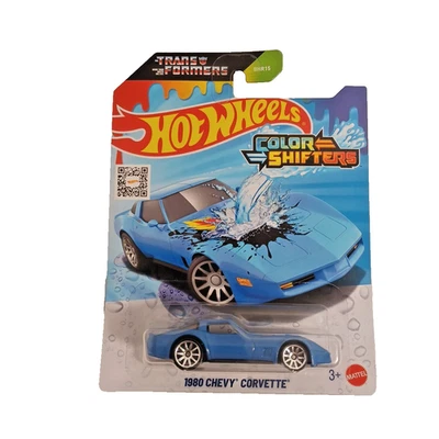 2025 Hot Wheels Color Shifters 1980 Chevy Corvette Blue/Black JCM32 - Image 1 of 3