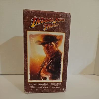 Indiana Jones Trilogy VHS 3-Tape BOX SET 1989 Harrison Ford, Sean Connery - Image 1 of 4