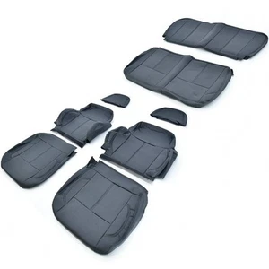 Suzuki Jimny JA11 Seat Cover Set Black Punching PVC Leather 1990–1995 Front Rear - Picture 1 of 6