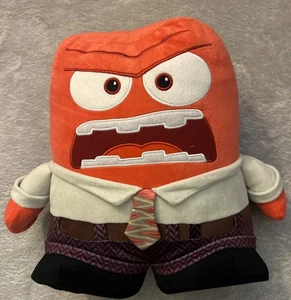 Inside Out 2 Anger Plush 12 inch Disney Pixar Movie Collectible Good Condition - Picture 1 of 6