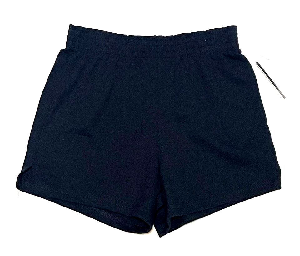 Pantalones Cortos Soffe Gimnasia Baile Gimnasio Animadora Cintura Elástica Negros Nuevos Niña Foto 1 de 4