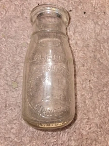 Vintage PA Milchflasche halbes Pint Libanon Sanitär Molkerei - Bild 1 von 2