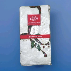 8 Lenox Holiday Nouveau (2 sets of 4) Napkins Each New 0814 - Picture 1 of 4