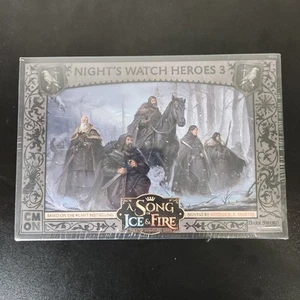 A Song of Ice & Fire Miniature Game: Night's Watch Heroes 3 SIF315 Brand New - Picture 1 of 5