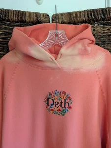 Don't Eat The Homies Hoodie Sweatshirt Damen 1X Lachs Rosa Vegan Vegetarisch  - Bild 1 von 16