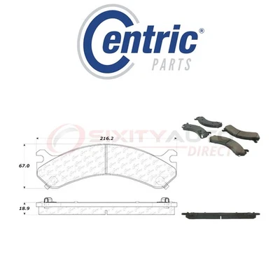 Centric Fleet Disc Brake Pads w Hardware for 2007 GMC Sierra 3500 HD 6.6L V8 wh Foto 1 de 4