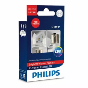 PHILIPS Ultinon P21W LED 12V 12898RX2 Semaforo ROSSO Intenso SET - Imagen 1 de 1