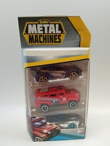 Zuru Metal Machines DieCast Cars 1:64 3 Pack Toxic Typhoon Epic red purple race - Picture 1 of 13