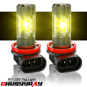 For Mazda CX-5 2013 2014 2015-2018 - H8 H11 LED Fog Light Bulbs Yellow 2x - Picture 1 of 11