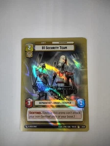 Lámina hiperespacial equipo de seguridad Star Wars Unlimited TOR OP 11/20 B1 - Imagen 1 de 1
