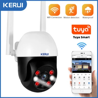 KERUI WiFi 5MP Wireless IP Camera Tuya Smart Home Security Auto Tracking Outdoor - Image 1 of 4