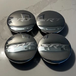 4PCS Set SRT Chrome Wheel Center Caps For 2011-2022 CHARGER DURANGO CHEROKEE Hub - Picture 1 of 9