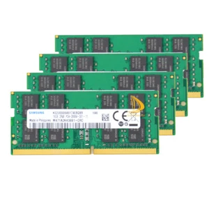 Samsung DDR4 RAM 4x 16GB 2RX8 2666V PC4-21300 SODIMM 1.2V Sodimm Laptop Memory - Picture 1 of 6
