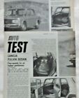 Lancia Fulvia  Sedan Road Test Autocar Magazine 4 Nov 1971 Classic Car Retro